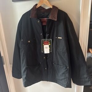 VTG Large SKOOPS  Traditional Duck Outdoor Workwear Firm Coat‎ Quilted Arctic